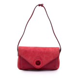 Suede and Leather Shoulder Bag